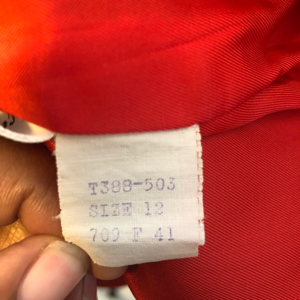 Pendleton Red Wool Jacket Size 12 - image 4